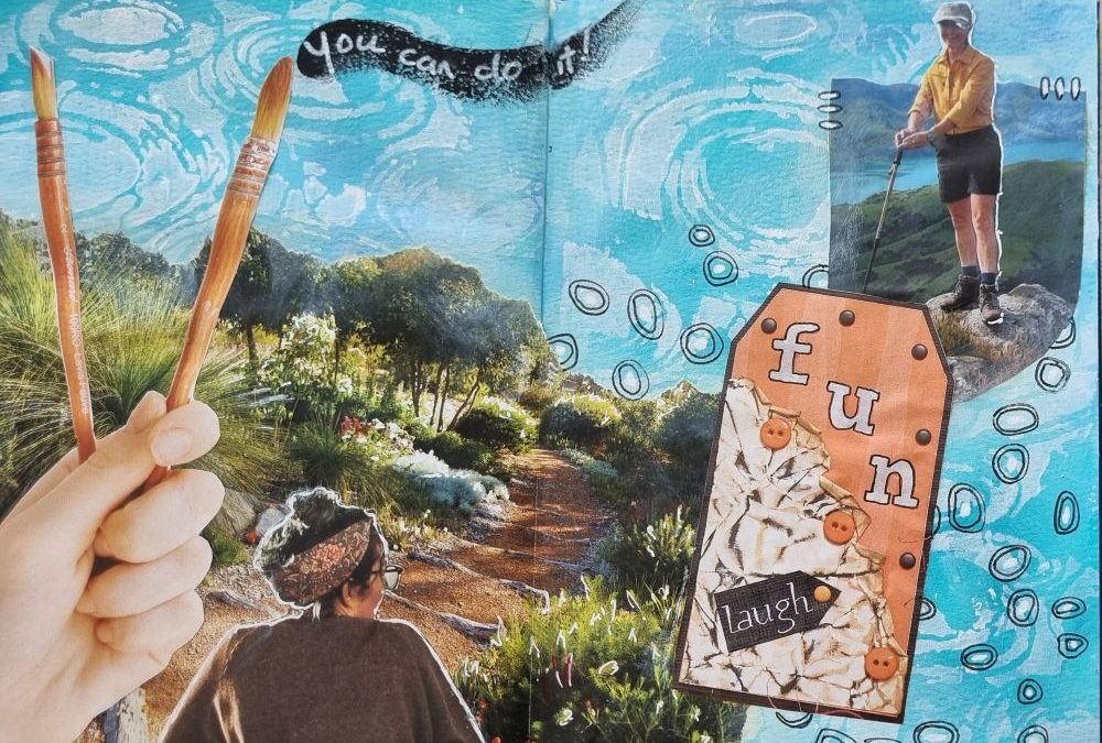 Art Journaling for Inner Strength: Embracing the “You Can Do It” Spirit